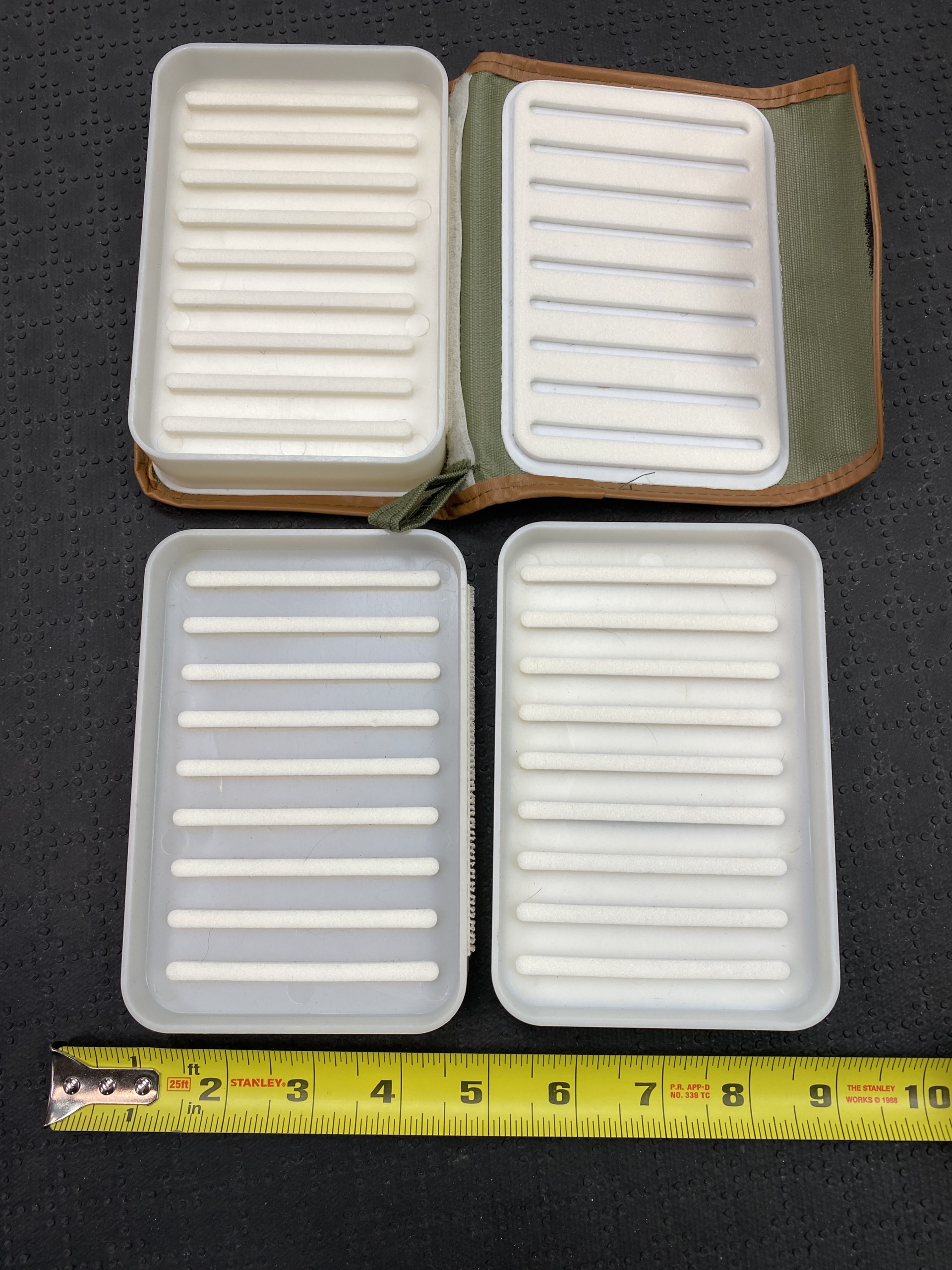 SOLD! – Vintage Orvis Soft Fly Box – C/W Two Inserts – GREAT SHAPE