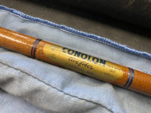 Vintage - Conolon - Live Fiber - Cardinal#408 - Made In USA - 2Pc - 7Wt Fly Rod - C/W Original Tube - GREAT SHAPE! - $75