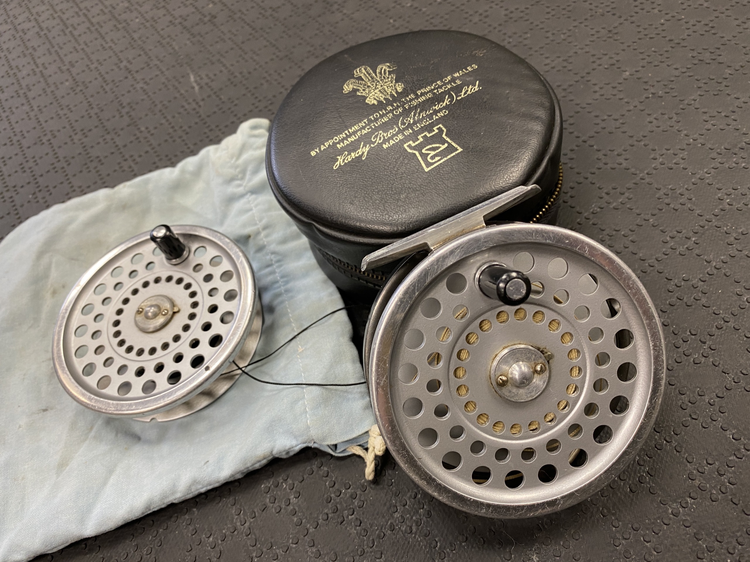 Hardy Marquis 8/9 Fly Reel - Made in England C/W Spare Spool & Case - GOOD CONDITION! - $150