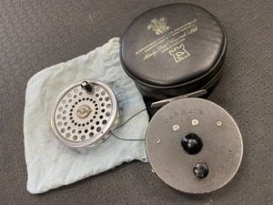 Hardy Marquis 8/9 Fly Reel - Made in England C/W Spare Spool & Case - GOOD CONDITION!